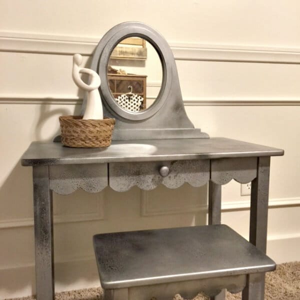 Creating this DIY antique mirror finish is so easy and its a great way to transform and refresh old furniture. |Twelveonmain.com