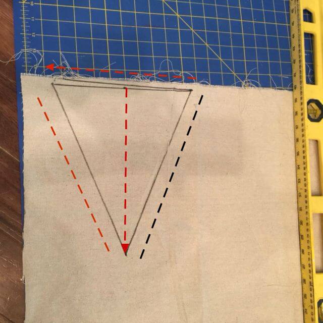 Cutting out bunting