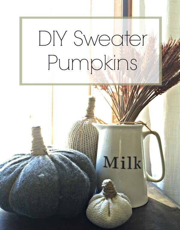 DIY Sweater Pumpkin