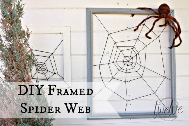DIY Framed Spider Web