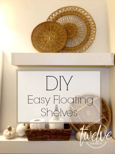 DIY Easy Floating Shelves