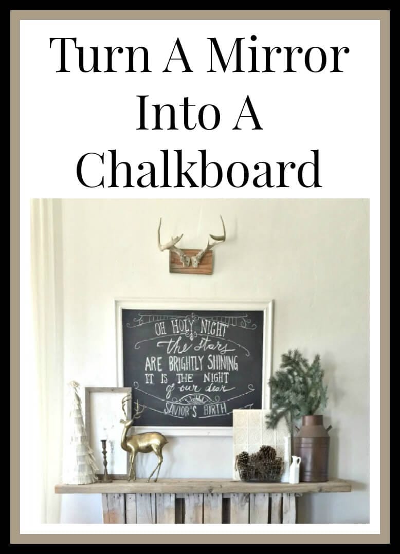 A mirror chalkboard?? Awesome!| Twelveonmain.com