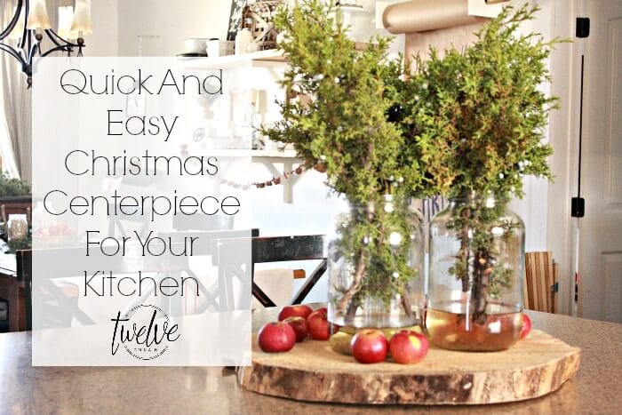 Quick and Easy Christmas Kitchen Centerpiece