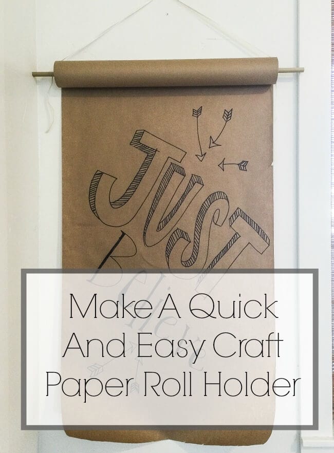 Make A Quick And Easy Craft Paper Holder