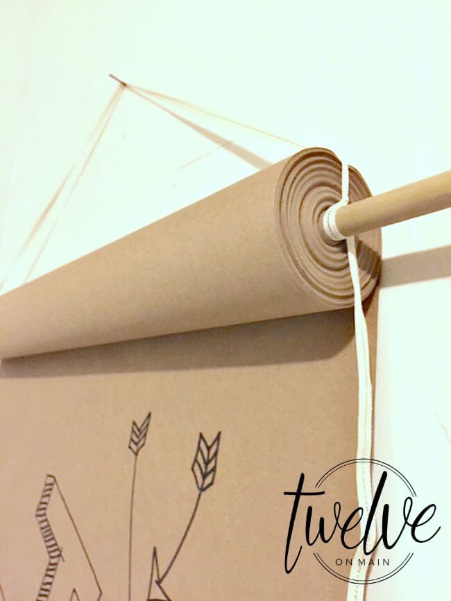 Make a quick and easy craft paper roll mount