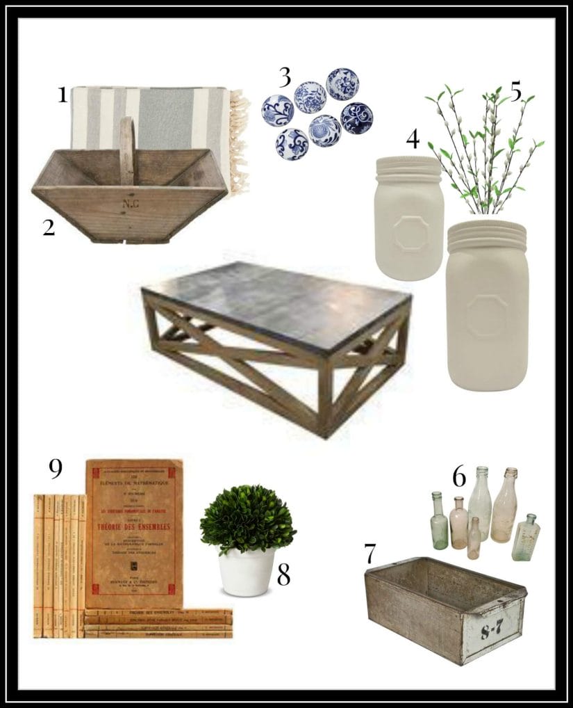 Create a fantastic farmhouse industrial style coffee table with these ideas! | Twelveonmain.com