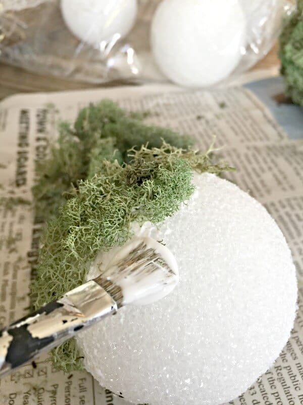 Make Decorative Moss Balls For Spring - Twelve On Main