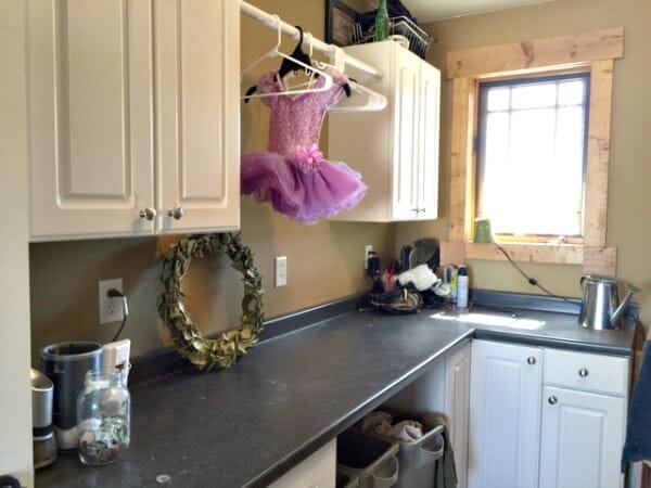 How to Make a Countertop over Your Washer and Dryer - Deb and Danelle