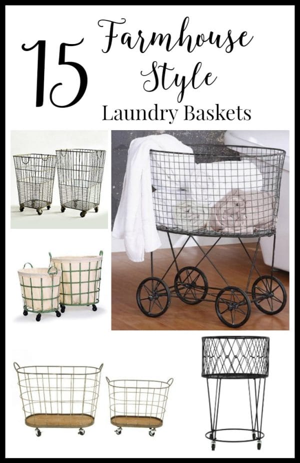 15 farmhouse style laundry baskets