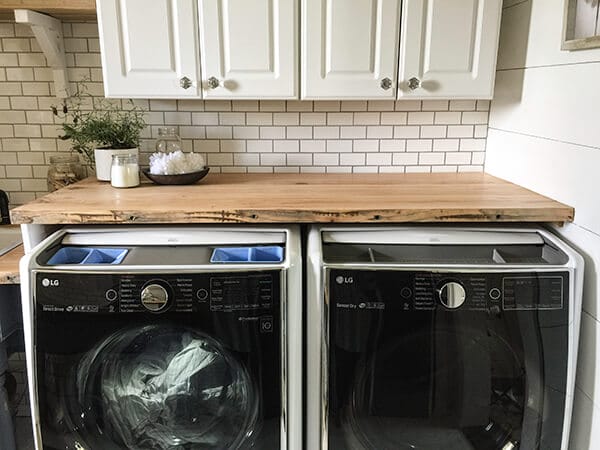 These LG appliances were the icing on the cake in this whole room laundry room remodel. Love them