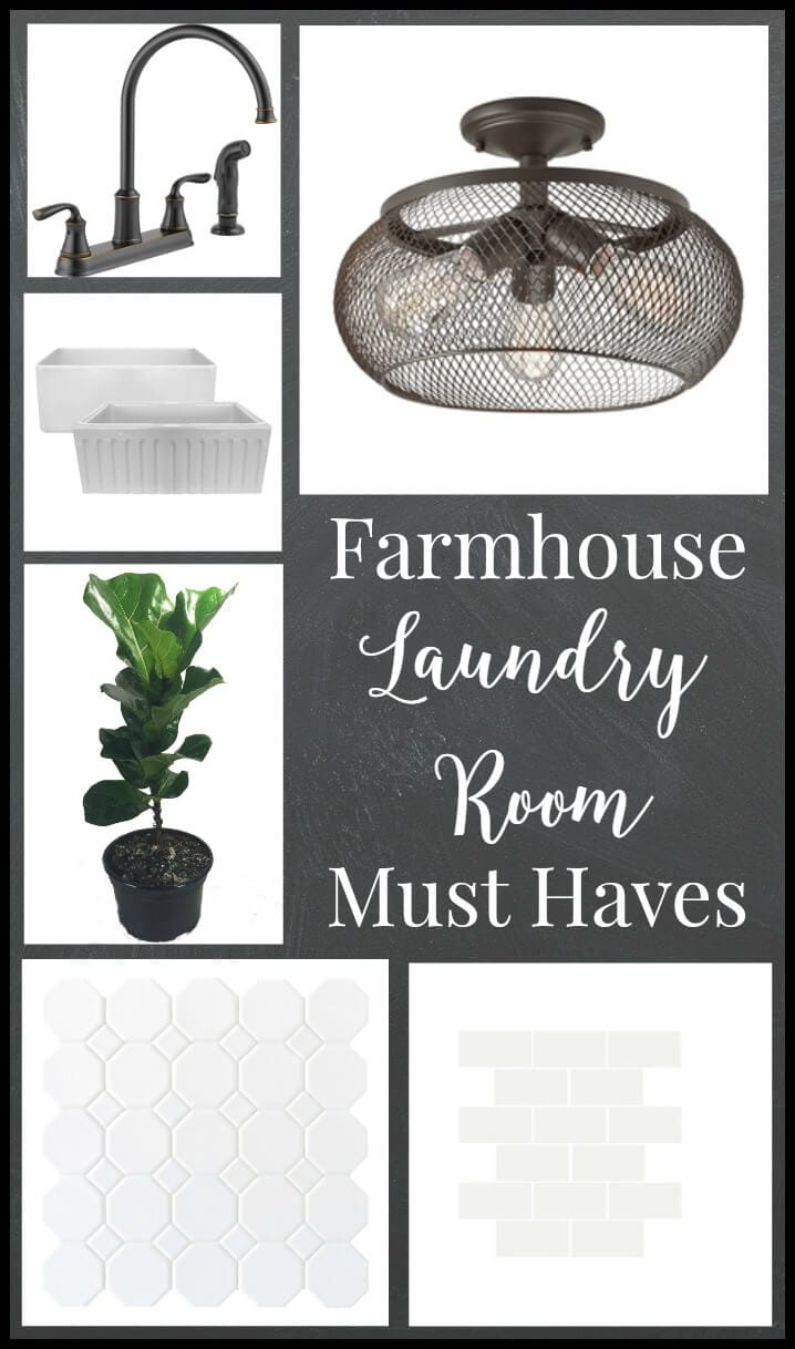 Farmhouse laundry room must haves. I love this! 