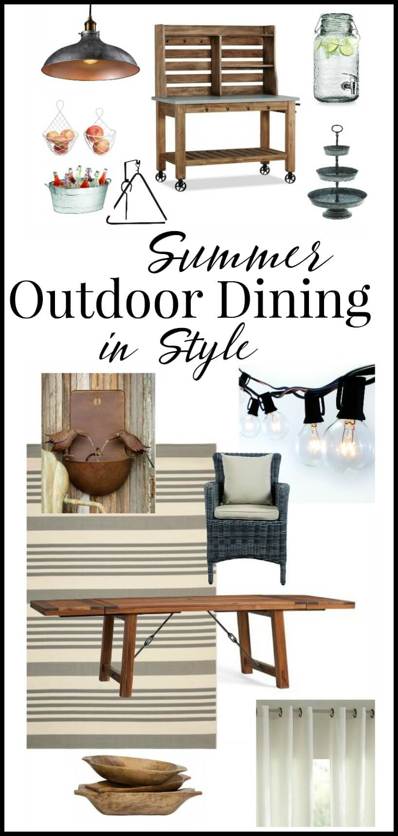 outdoor dining in style