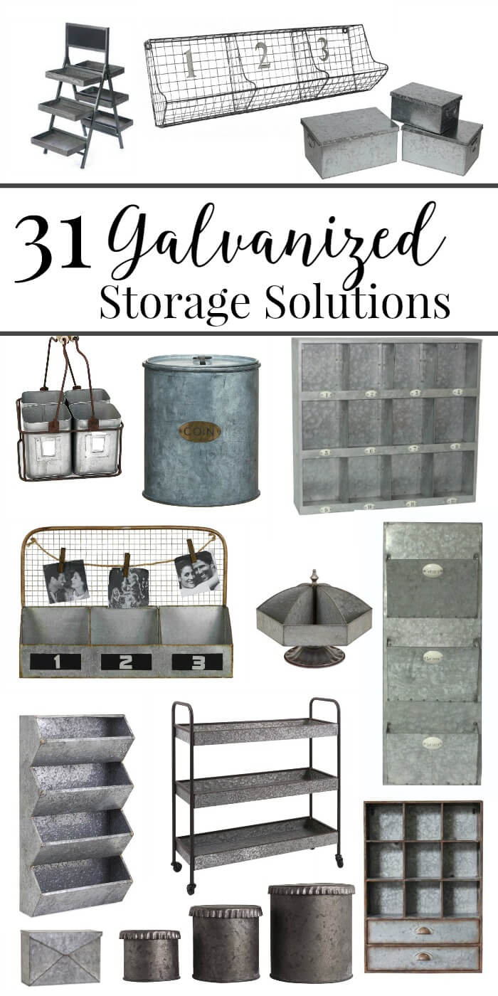 31 Galvanized Metal Storage Solutions to Organize Your Life!