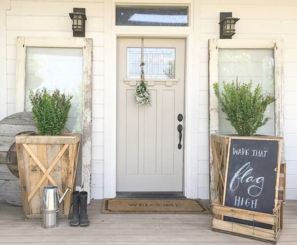 Using old doors as a focal point in your home can be an inexpensive and easy way to create a big impact.