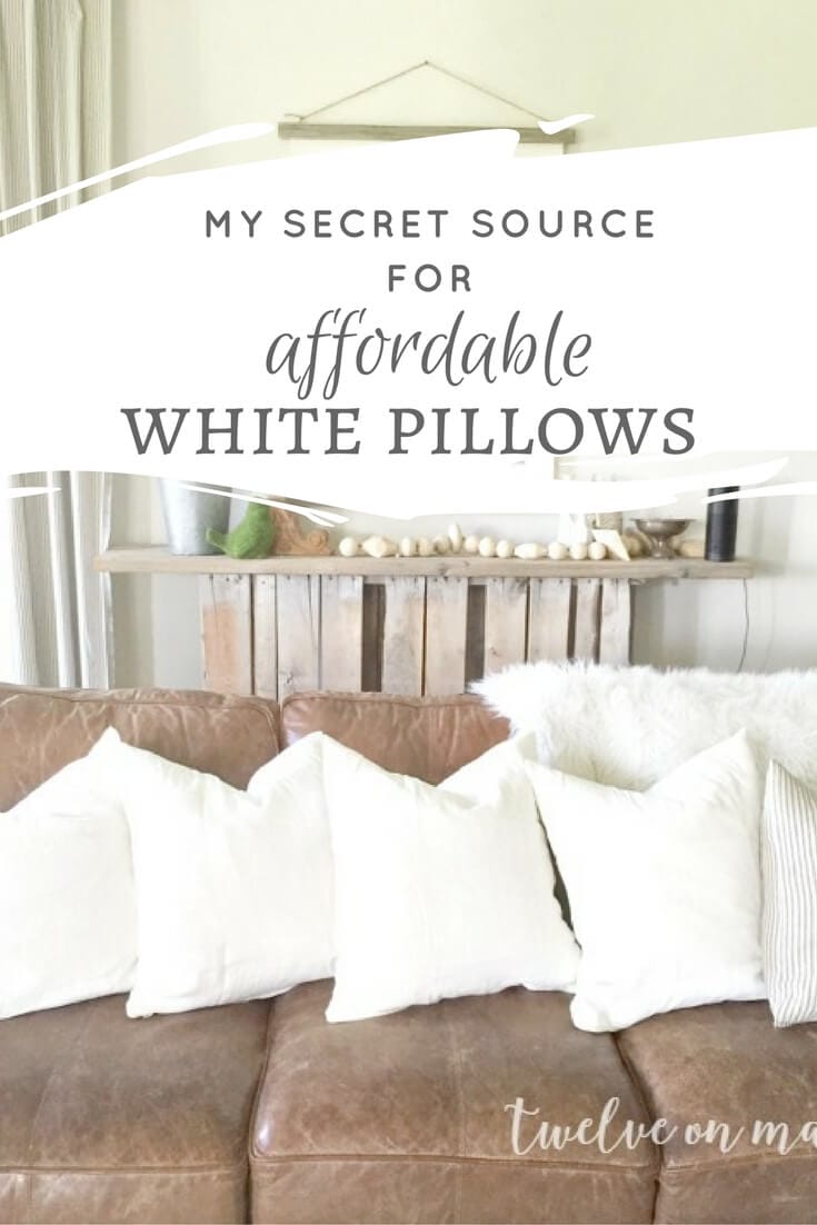 Are you looking for a quick change? Do you love farmhouse style? Im sharing my secret source for the most affordable white pillow!