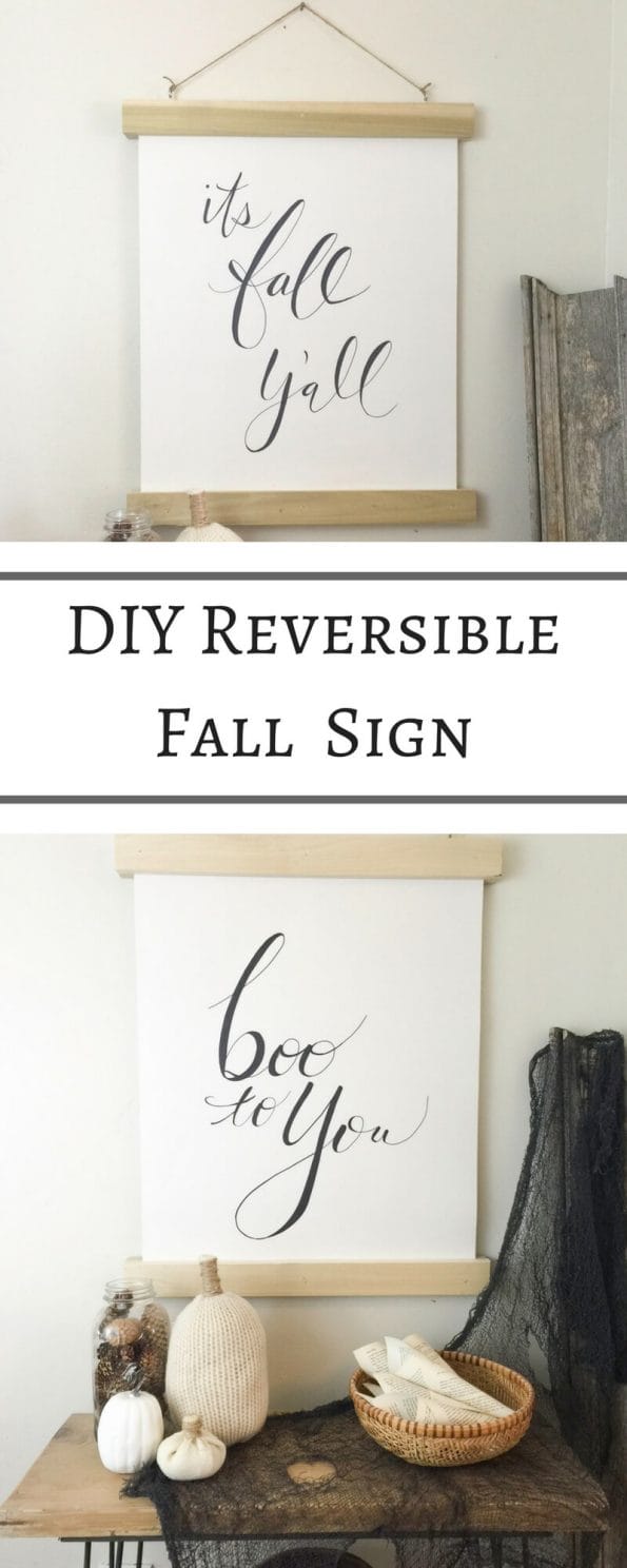 DIY Reversible Fall Wall Hanging - Twelve On Main