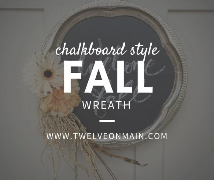 Make this Chalkboard Wreath With Thrift Store Items