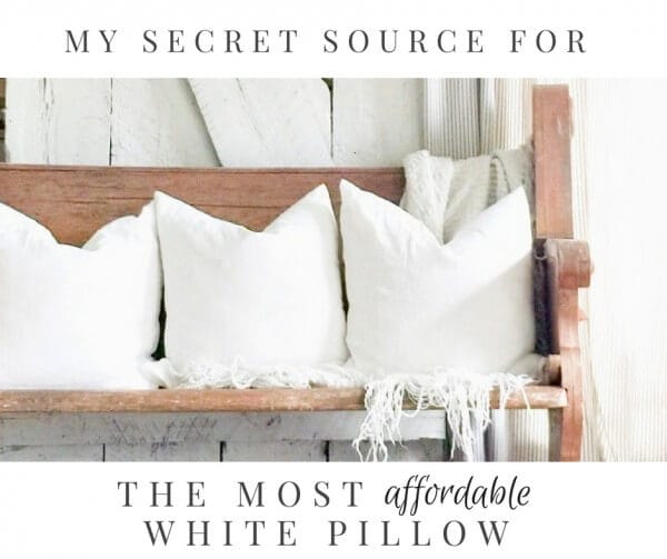 My Secret Source For The Most Affordable White Pillow