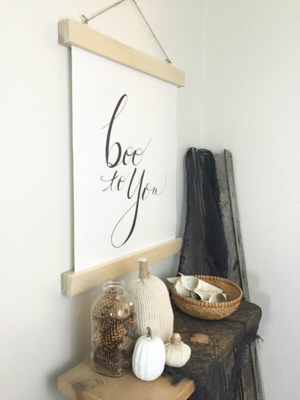 Make your fall decor easier with this DIY reversible fall wall hanging