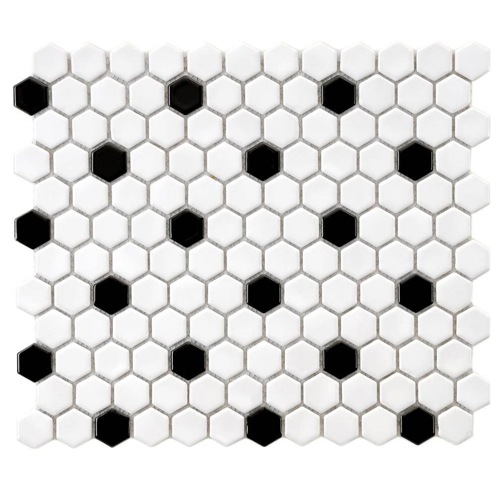Gorgeous <span style='background-color:none;'>bathroom flooring</span><span style='background-color:none;'> </span>ideas! Check out these hex tiles and more!
