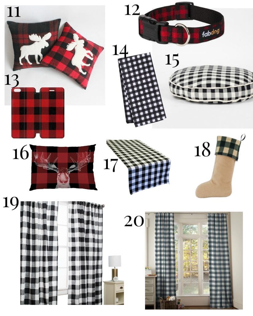 28 ways to add buffalo check to your home! I love this stuff! Did you see that dog bed? Adorable!