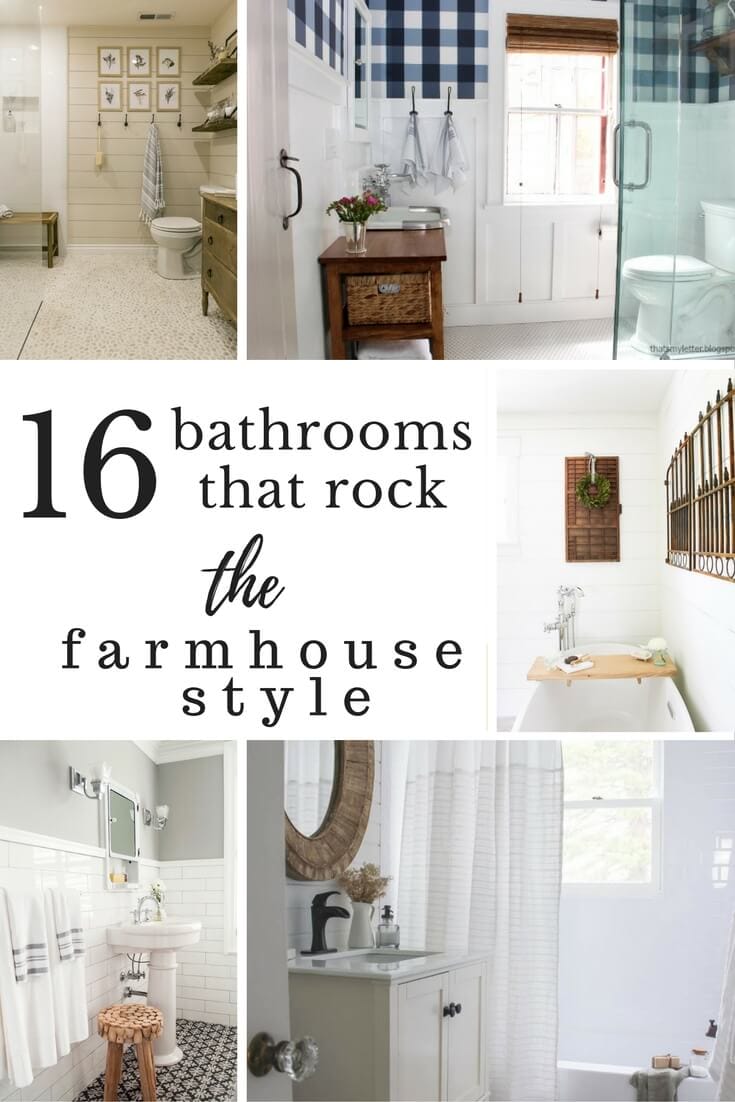 16 bathrooms that rock the farmhouse style