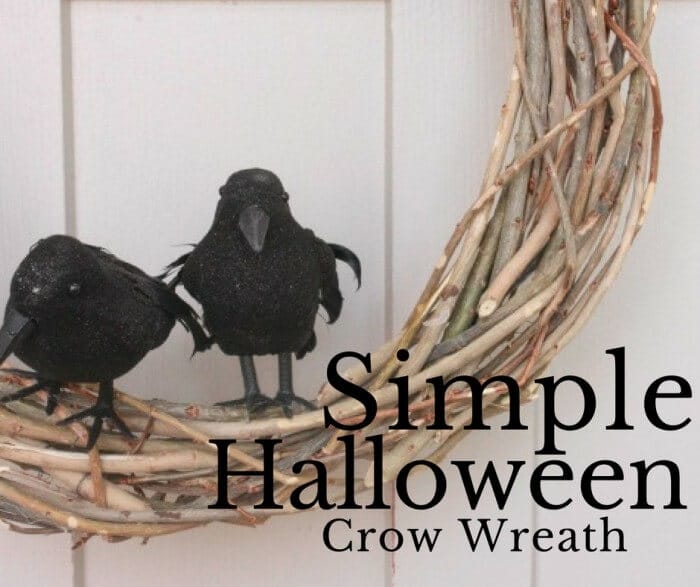 Halloween Wreath DIY When you don’t feel like decorating at all!
