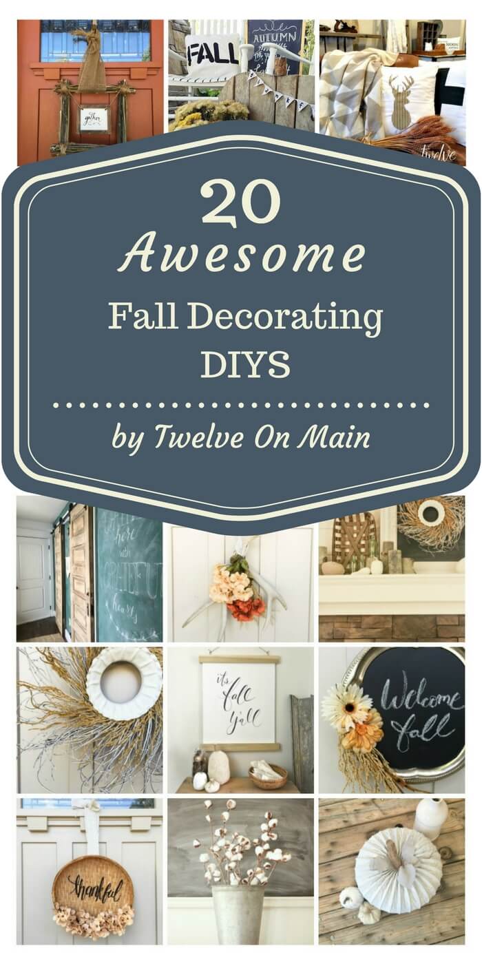 These 20 awesome fall decorating DIYs are so great! I cant believe they are all so easy!