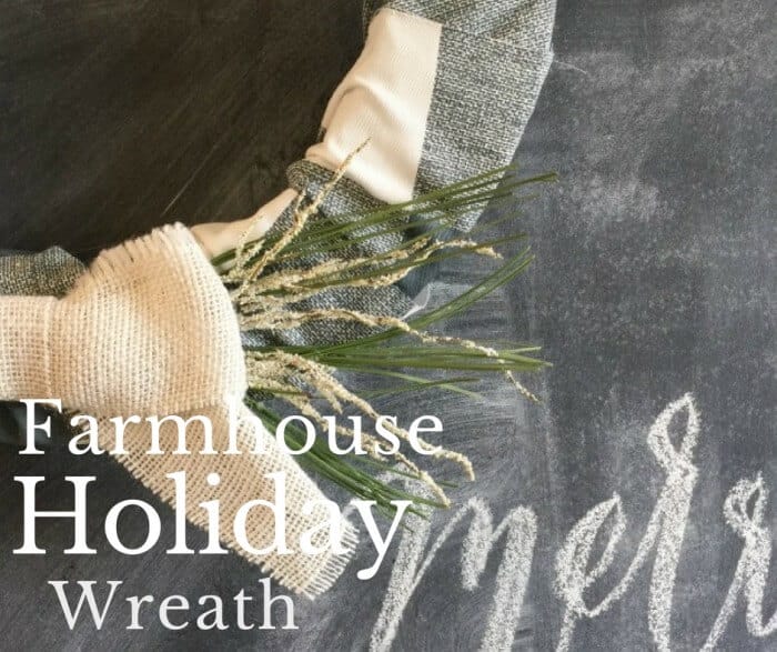 Farmhouse Style Buffalo Check Holiday Wreath