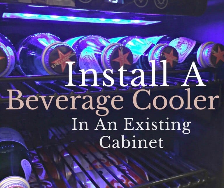 Install a Beverage Cooler In An Existing Cabinet | Giveaway!