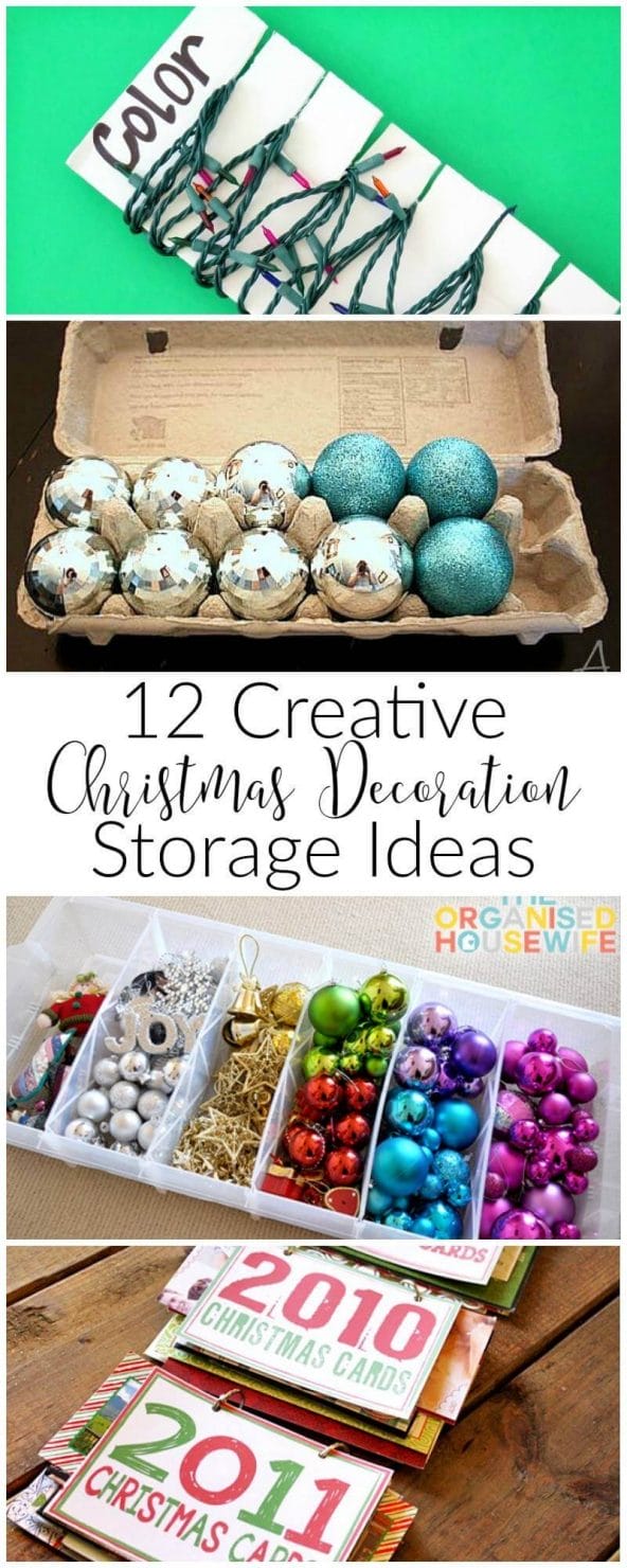 12 creative Christmas decoration storage ideas that will help you conquer the after Christmas mess!