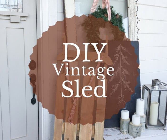 DIY Vintage Wooden Sled