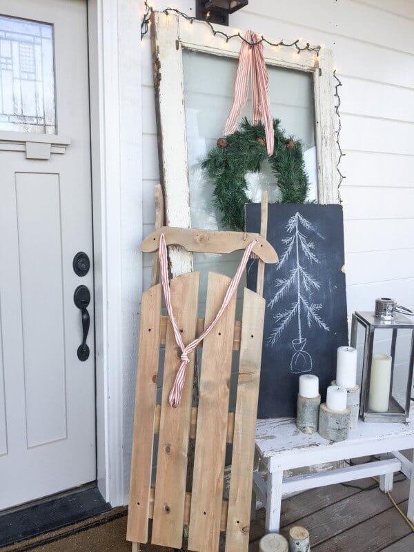 Vintage DIY Wooden Sled, Canada DIY