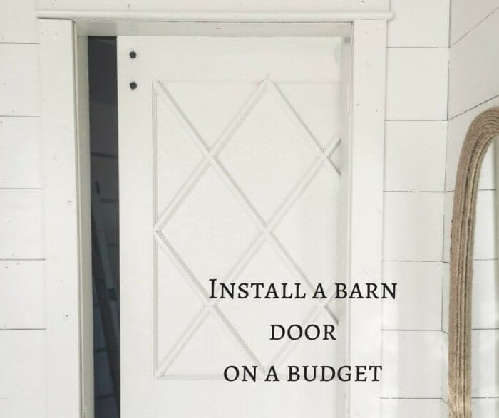 Barn Door | Barn door on a budget | Install a barn door |Install a barn door on a budget