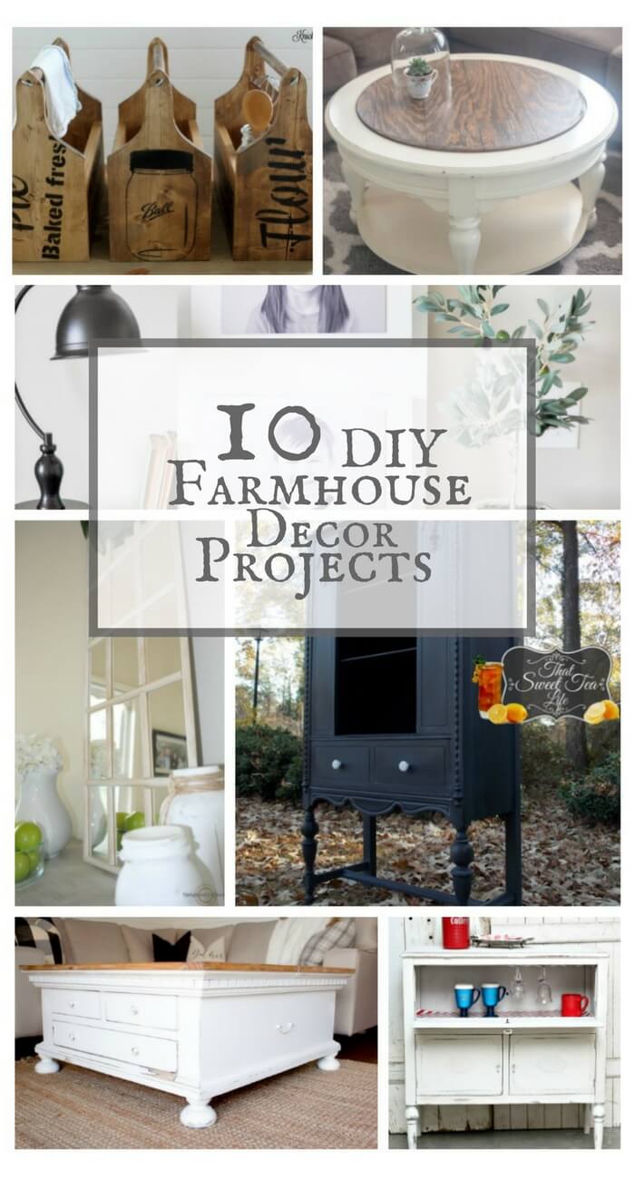 10 DIY farmhouse decor projects for around your home.