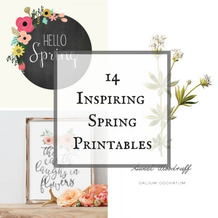 These 14 inspiring spring printables are the perfect way to brighten up your home for spring.
