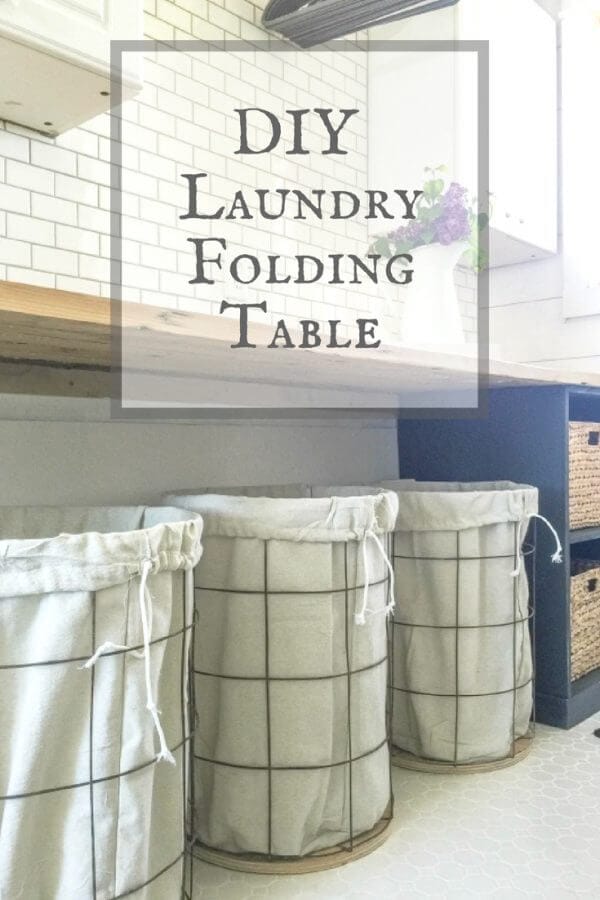 This DIY laundry folding table is a great DIY project or home project for the beginner or novice!