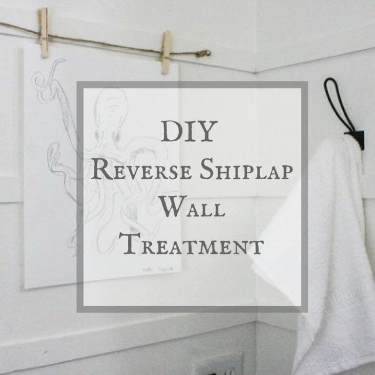 DIY Reverse Shiplap Wall Treatment