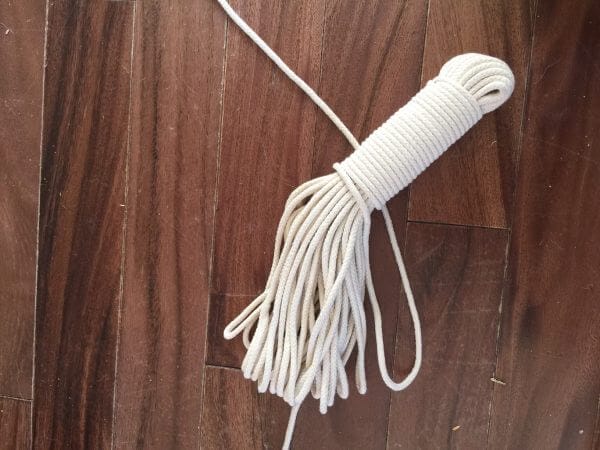 This simple rope was the perfect addition to my DIY mason jar herb planters.