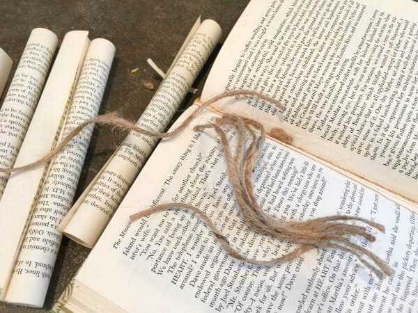 I love to decorate using thrift store books. See how easy this project was!