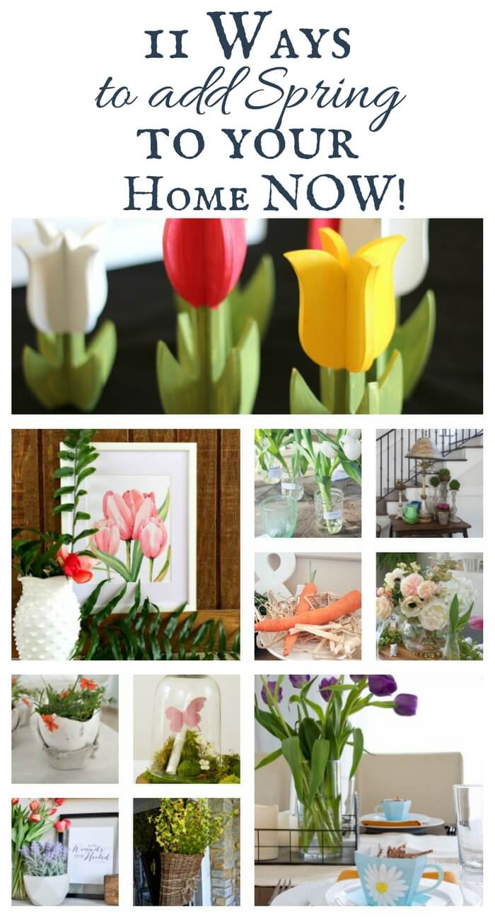 As the weather warms, its nice to update your decor .. Add spring to your home right nowwith these 11 awesome ideas. Whats your favorite?