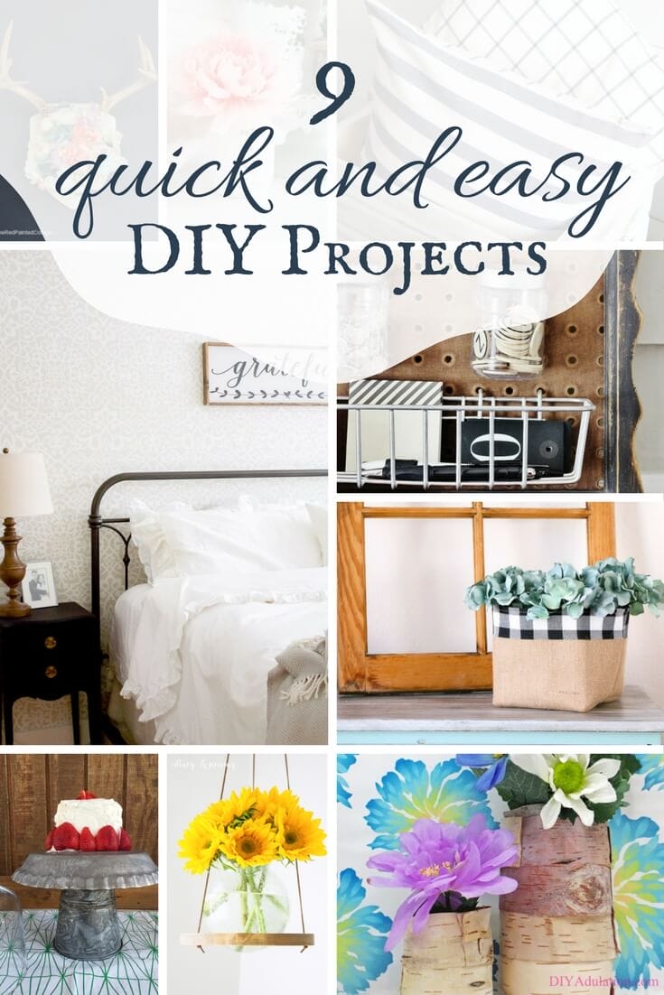 I am always looking for quick and easy DIY projects! Check out these DIY projects that can be done in under 1 hour!