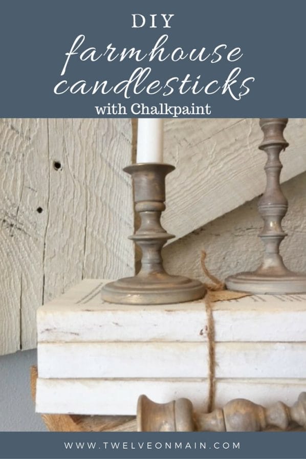 Do you love the farmhousedecor? Want to make some amazing DIY farmhouse candlesticks with chalkpaint? It is a simple home decor project!