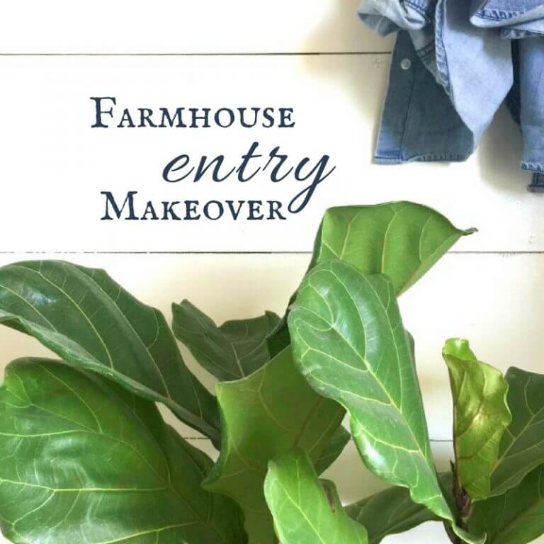 Farmhouse Entry Makeover for Under $100