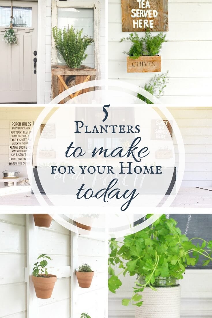 5 DIY planters for the home!