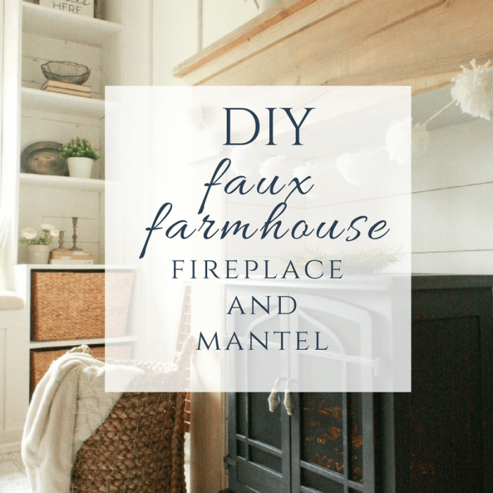 The Easiest DIY Fireplace Mantel - In My Own Style