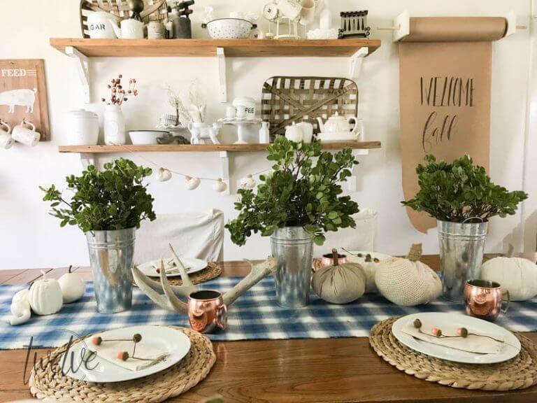 Early Harvest Tablescape With Free Printables - Twelve On Main