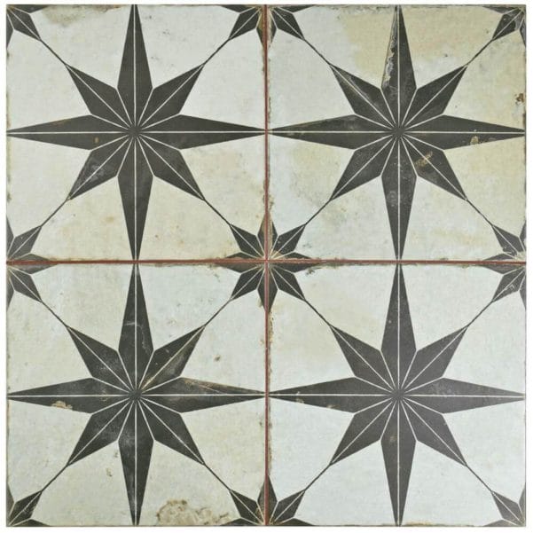 What a great collection of farmhouse style floor tiles! check out the awesome neutrals, mosaics, and painted ceramic floor tiles!
