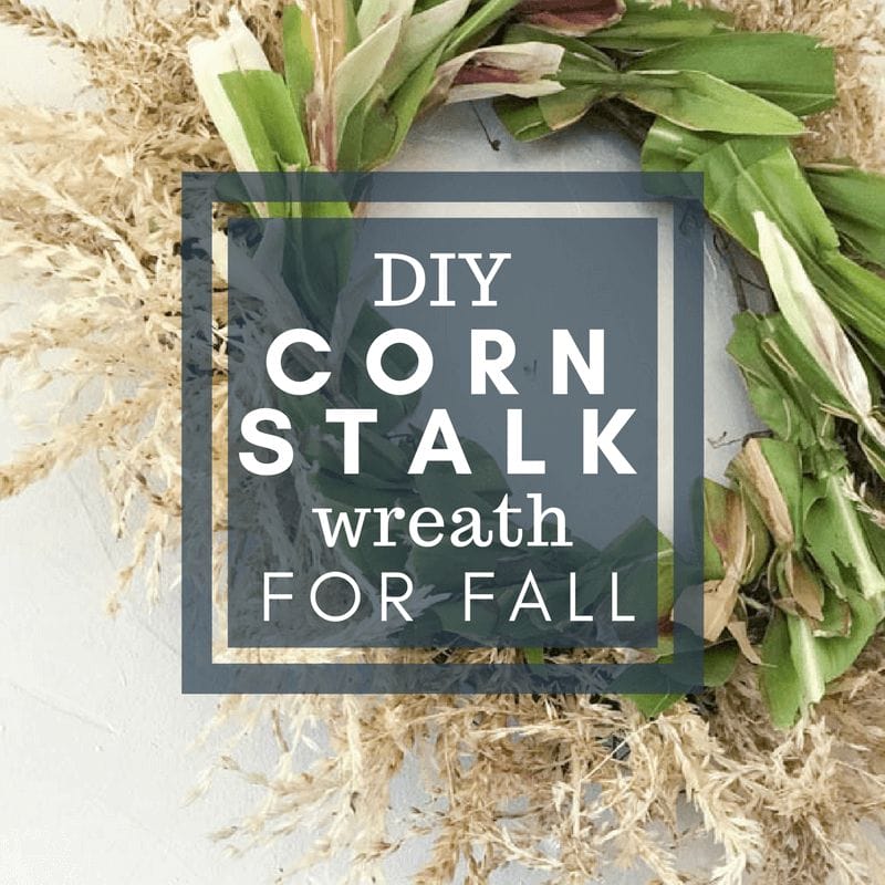 DIY Cornstalk Fall Wreath