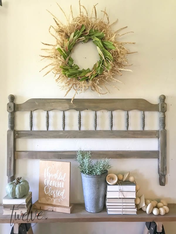 Do you love fall wreaths? Why not try this DIYD corn stalk fall wreath! It is such a cool wreath!